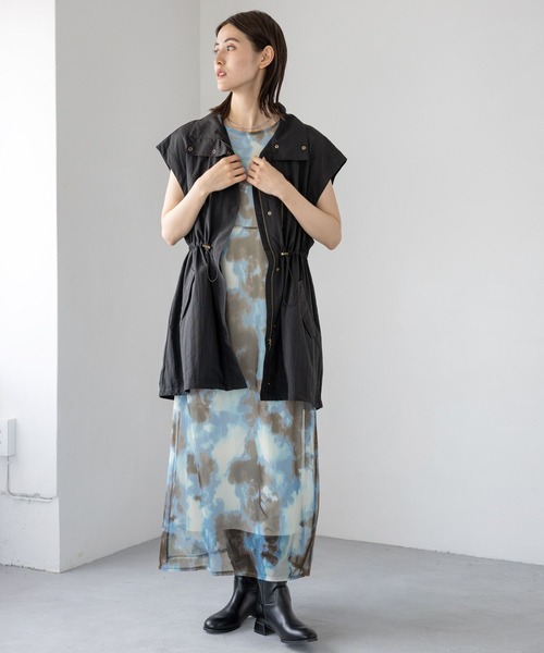 LEPSIM（レプシィム）の「ぼかし柄シアーノースリワンピース