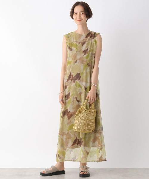 LEPSIM（レプシィム）の「ぼかし柄シアーノースリワンピース