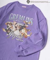 GREMLINS/グレムリン ギズモ ヴィンテージライク フォト イラスト 袖プリント ビッグシルエット ロンT レディース メンズ