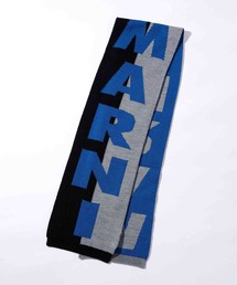 MARNI | MARNI(マルニ)Kids & Junior ウールブレンドブランドロゴストールマフラー(マフラー)