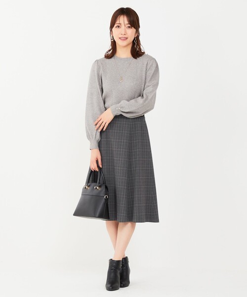 ANY SIS(エニィスィス)の「【CICA加工】ケーブルポイント ニット(ニット/セーター・レディース・ピンク系/ライトグリーン系9/イエロー系/ライトグレー系/ネイビー系/アイボリー系/ダークグリーン系/ライラック系・2)」の22枚目の写真