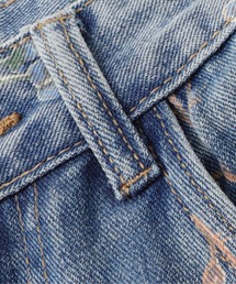 パンツ LA POMME petit Vintage Flower Denim LA POMME petit（ラポミ・プチ）の「Vintage Flower Print Denim