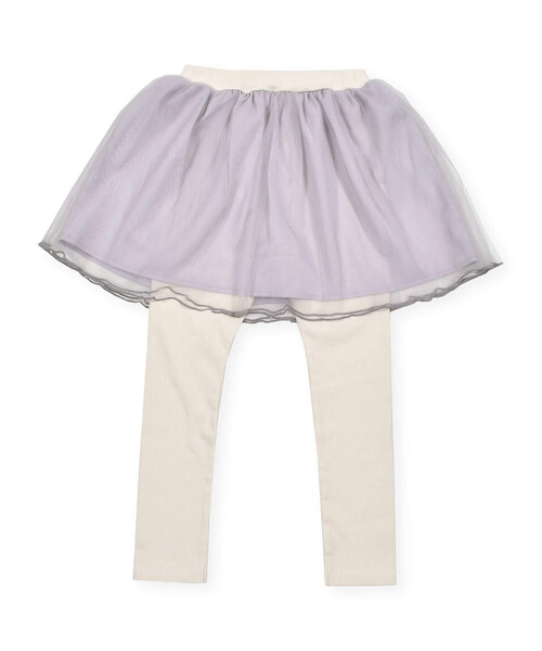 SLAP SLIP(スラップスリップ)の「リボン付チュールスカッツ(80~120cm)(スカート・キッズ・オフホワイト/パープル・100cm/90cm/80cm/110cm/120cm)」の15枚目の写真