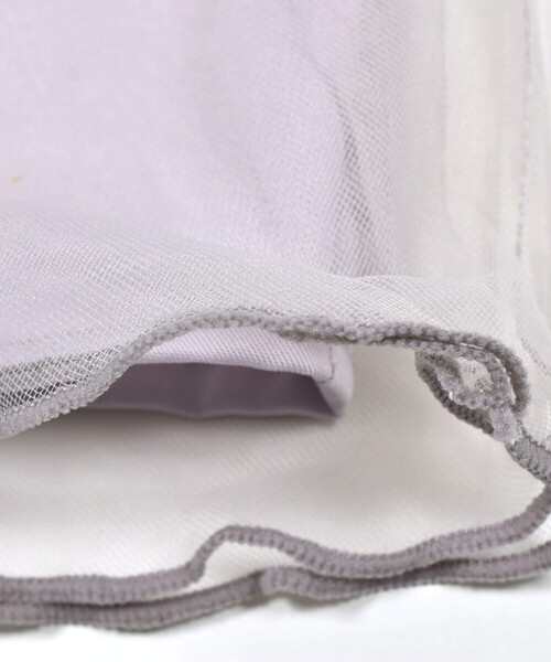 SLAP SLIP(スラップスリップ)の「リボン付チュールスカッツ(80~120cm)(スカート・キッズ・オフホワイト/パープル・100cm/90cm/80cm/110cm/120cm)」の18枚目の写真