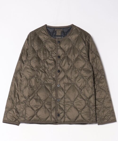 TAION（タイオン）の「【TAION / タイオン】MILITARY CREW NECK DOWN JACKET / キルティングダウンジャケット（ダウンジャケット/コート・レディース・ブラック/グレイッシュベージュ/オリーブ/セージグリーン/ダークネイビー/オフホワイト/チャコールグレー/ダークオリーブ・SMALL/MEDIUM/LARGE/X-LARGE）」の7枚目の写真