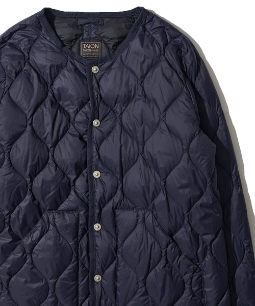 TAION / タイオン】MILITARY CREW NECK DOWN JACKET