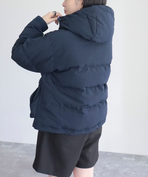 GEVACO（ゲバコ）の「【GEVACO/ゲバコ】タッサーショートダウン（ダウンジャケット/コート・レディース・ブラック/ネイビー/ベージュ・36/38）」の10枚目の写真