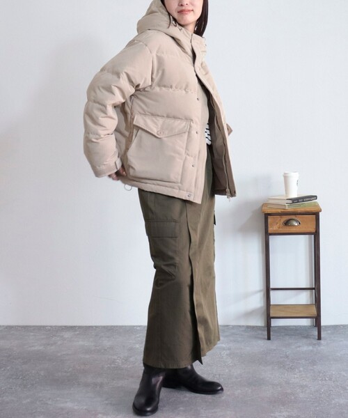 GEVACO（ゲバコ）の「【GEVACO/ゲバコ】タッサーショートダウン（ダウンジャケット/コート・レディース・ブラック/ネイビー/ベージュ・36/38）」の16枚目の写真