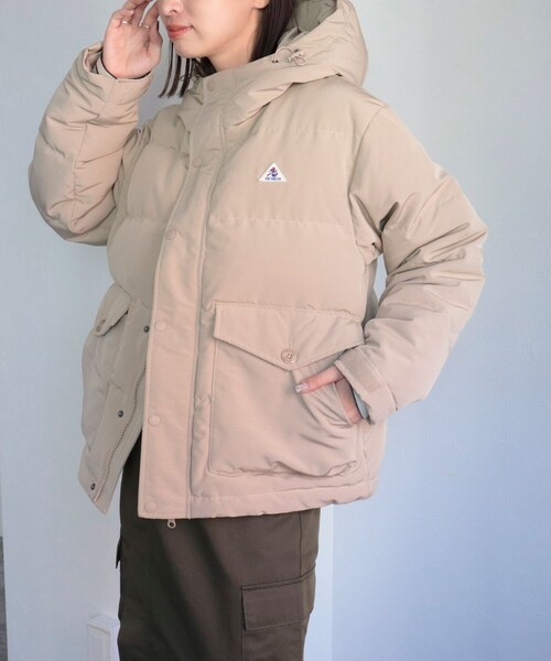 GEVACO（ゲバコ）の「【GEVACO/ゲバコ】タッサーショートダウン（ダウンジャケット/コート・レディース・ブラック/ネイビー/ベージュ・36/38）」の20枚目の写真