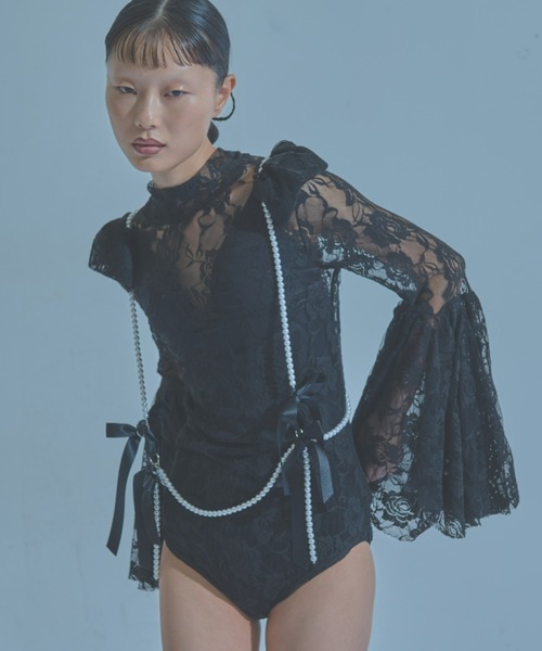 carmelo パールハーネス アクセサリー Carmelo（カーメロ）の「Pearl ribbon harness（サスペンダー）」 - WEAR
