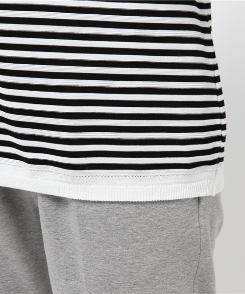 5351 POUR LES FEMMES（ゴーサンゴーイチプールファム）の「ﾃﾞﾌｫﾒｰｼｮﾝﾎﾞｰﾀﾞｰﾉｰｽﾘ（Tシャツ/カットソー・レディース・レッド/ネイビー/ブラック・FREE）」の12枚目の写真