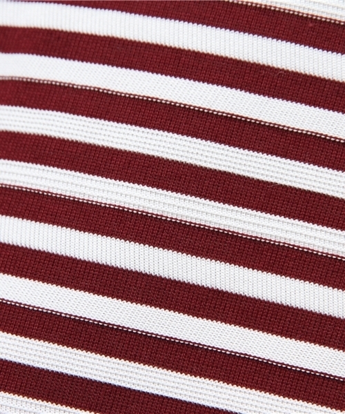 5351 POUR LES FEMMES（ゴーサンゴーイチプールファム）の「ﾃﾞﾌｫﾒｰｼｮﾝﾎﾞｰﾀﾞｰﾉｰｽﾘ（Tシャツ/カットソー・レディース・レッド/ネイビー/ブラック・FREE）」の6枚目の写真