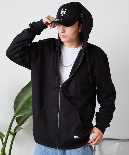 NEW ERA(ニューエラ)の「NEW ERA/ニューエラ Fleece Z/F Hood フーディー(パーカー・メンズ・グレー/ブラック・L/M/XL)」の20枚目の写真