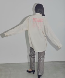 CREOLME)バックプリントシャツ CREOLME/グラフィックロングTシャツ 