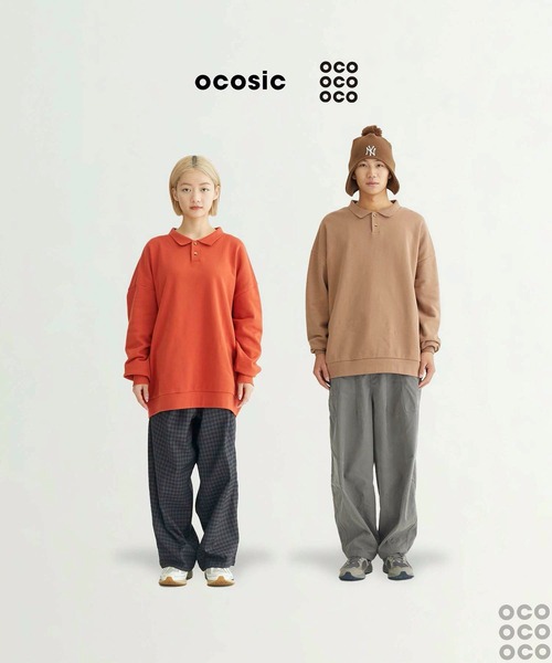 ocosic（オコジック）の「【ocosic】ラフポロスウェット（スウェット・メンズ・ベージュ/ネイビー/カーキ/オレンジ・L/M）」の11枚目の写真