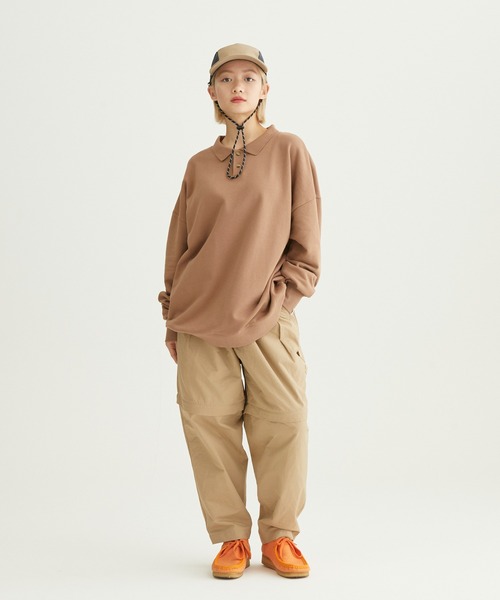 ocosic（オコジック）の「【ocosic】ラフポロスウェット（スウェット・メンズ・ベージュ/ネイビー/カーキ/オレンジ・L/M）」の17枚目の写真