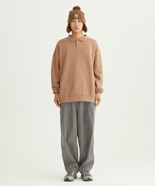 ocosic（オコジック）の「【ocosic】ラフポロスウェット（スウェット・メンズ・ベージュ/ネイビー/カーキ/オレンジ・L/M）」の21枚目の写真