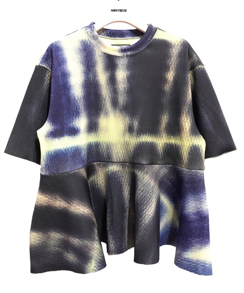 NON TOKYO（ノントーキョー）の「PRINT RIB FLARE HALF SLEEVE C/S（T 