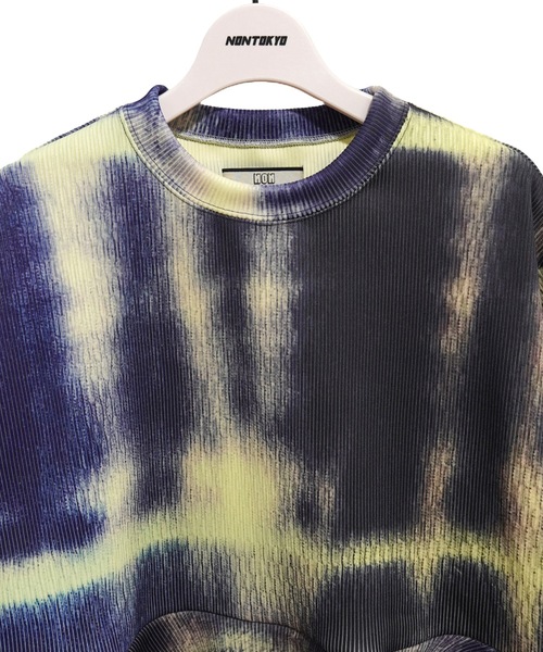 トップス NON TOKYO PRINT RIB FLARE SLEEVE C/S 24SS】NONTOKYO ノントーキョー / PRINT RIB FLARE SLEEVE C/S