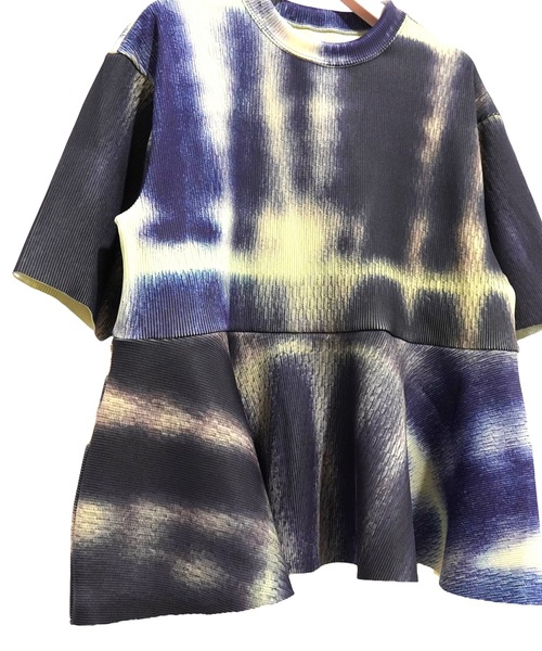 NON TOKYO PRINT RIB FLARE SLEEVE C/S