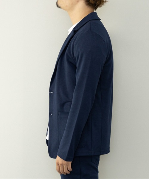 STYLEBLOCK（スタイルブロック）の「ポンチテーラードジャケット（テーラードジャケット・メンズ・ブラック/チャコール/ネイビー/杢グレー/グレイッシュベージュ・L/M/LL）」の13枚目の写真