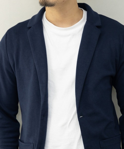 STYLEBLOCK（スタイルブロック）の「ポンチテーラードジャケット（テーラードジャケット・メンズ・ブラック/チャコール/ネイビー/杢グレー/グレイッシュベージュ・L/M/LL）」の15枚目の写真