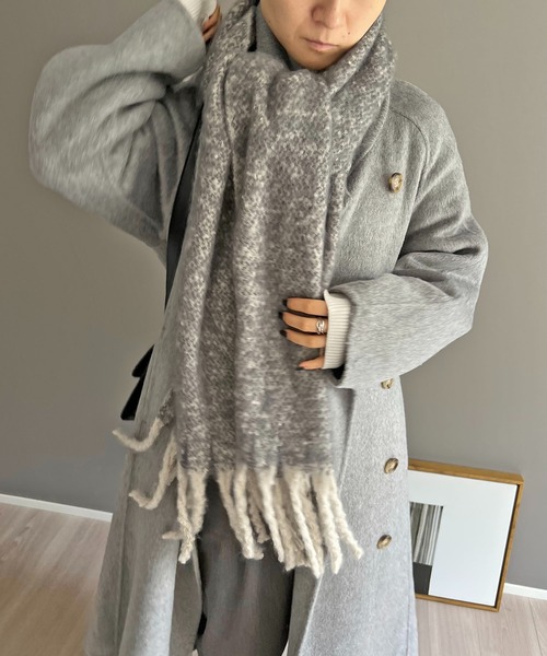 julius 2019 PRE s/s ハーネス マフラー ストール ベージュ mf-2-16.jpg