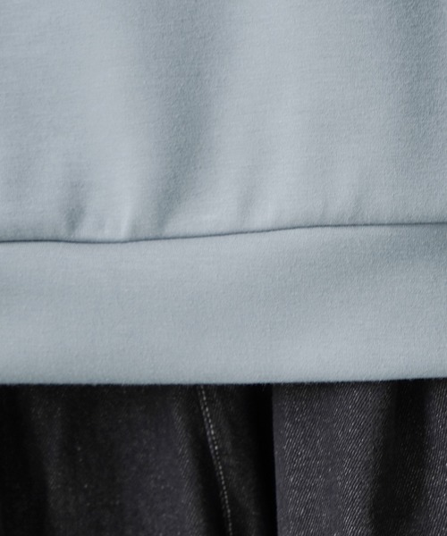 Confirm（コンファーム）の「ドレープとろみ ビッグシルエット ダンボールニット プルオーバーパーカー フーディー【Confirm】（パーカー・メンズ・ホワイト/ミント/ブラック/チャコールグレー・L/M）」の16枚目の写真