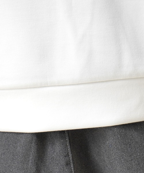 Confirm（コンファーム）の「ドレープとろみ ビッグシルエット ダンボールニット プルオーバーパーカー フーディー【Confirm】（パーカー・メンズ・ホワイト/ミント/ブラック/チャコールグレー・L/M）」の11枚目の写真