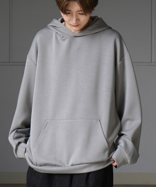 セール】ドレープとろみ ビッグシルエット ダンボールニット プル