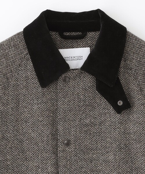 MACKINTOSH PHILOSOPHY(マッキントッシュ フィロソフィー)の「【WEB&一部店舗限定】トラディショナル ウェザーウェアコラボ≪NEW HARROGATE≫(その他アウター・メンズ・ネイビー/チャコールグレー・38)」の4枚目の写真