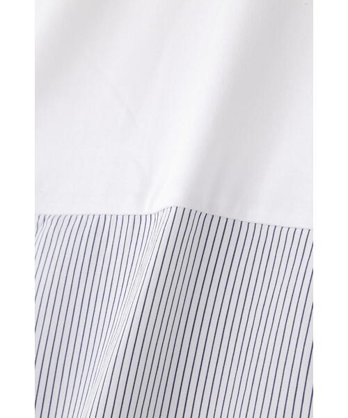 セール】布帛ドッキングタートルネックカットソー（Tシャツ