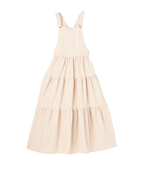 CHILLE(チル)の「ティアード ジャンパースカート(ワンピース・レディース・アイボリー/スミクロ・FREE)」の15枚目の写真