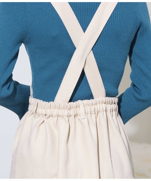 CHILLE(チル)の「ティアード ジャンパースカート(ワンピース・レディース・アイボリー/スミクロ・FREE)」の14枚目の写真