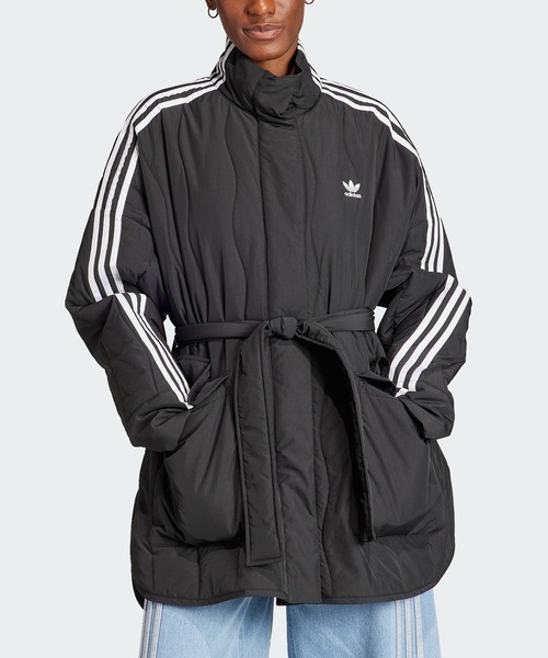 adidas(アディダス)の「Adilenium オーバーサイズ軽量ジャケット / アディダスオリジナルス adidas Originals(ダウンジャケット/コート・レディース・ブラック・X-SMALL/XX-LARGE/MEDIUM/SMALL/LARGE/X-LARGE)」の4枚目の写真
