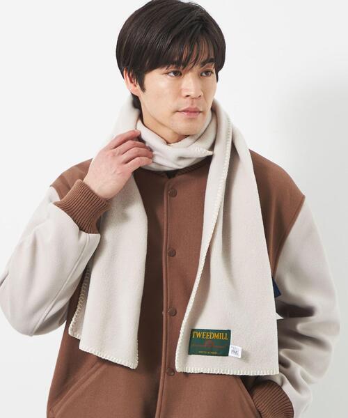 TWEED MILL（ツイードミル）の「【別注】＜TWEEDMILL×green label relaxing＞フリース マフラー（マフラー・メンズ・ワインレッド/ダークグレー/コバルトブルー/オフホワイト・FREE）」の16枚目の写真