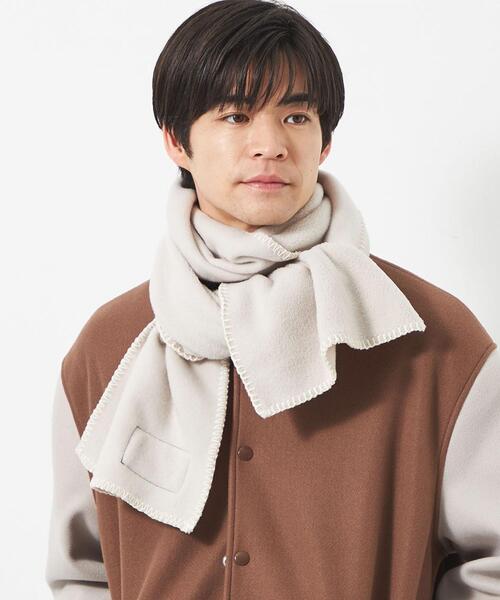 TWEED MILL（ツイードミル）の「【別注】＜TWEEDMILL×green label relaxing＞フリース マフラー（マフラー・メンズ・ワインレッド/ダークグレー/コバルトブルー/オフホワイト・FREE）」の17枚目の写真