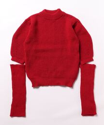 ibeul_ | アームウォーマー付きニットトップス(ニット/セーター)