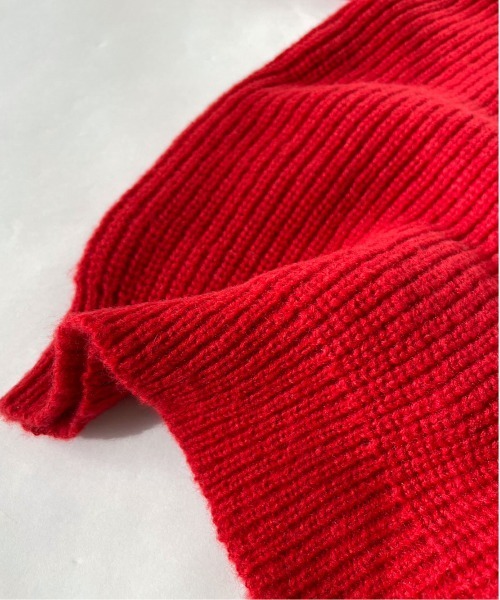 ibeul_（イベール）の「アームウォーマー付きニットトップス（ニット/セーター・レディース・ホワイト/ブラック/レッド・FREE）」の6枚目の写真