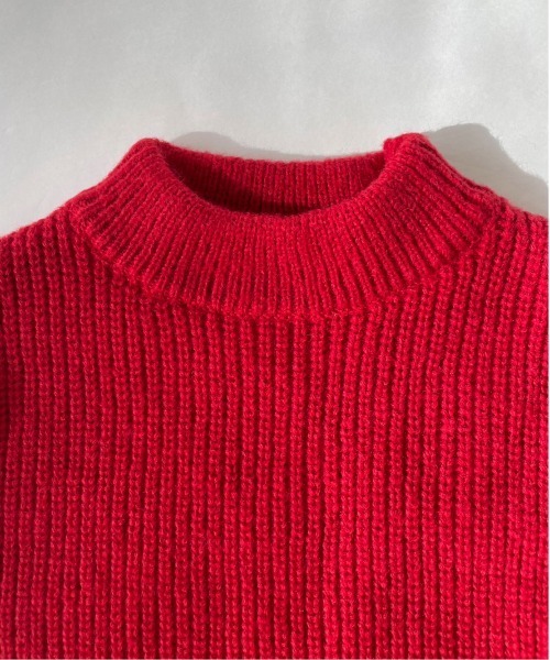 ibeul_（イベール）の「アームウォーマー付きニットトップス（ニット/セーター・レディース・ホワイト/ブラック/レッド・FREE）」の8枚目の写真