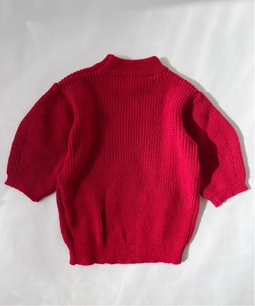 ibeul_（イベール）の「アームウォーマー付きニットトップス（ニット/セーター・レディース・ホワイト/ブラック/レッド・FREE）」の9枚目の写真