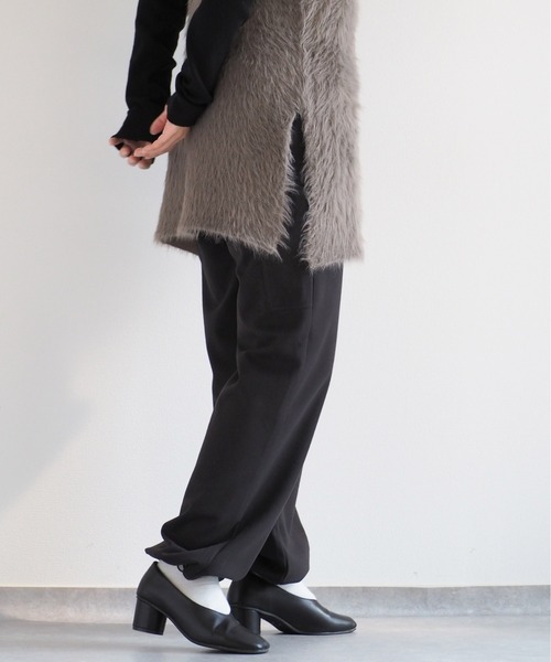 cepo（セポ）の「ベルト付ツイルジャージイージーパンツ（その他パンツ・レディース・チャコール/オフホワイト/カーキ・M）」の17枚目の写真