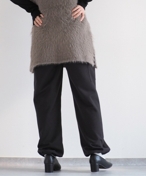 cepo（セポ）の「ベルト付ツイルジャージイージーパンツ（その他パンツ・レディース・チャコール/オフホワイト/カーキ・M）」の18枚目の写真