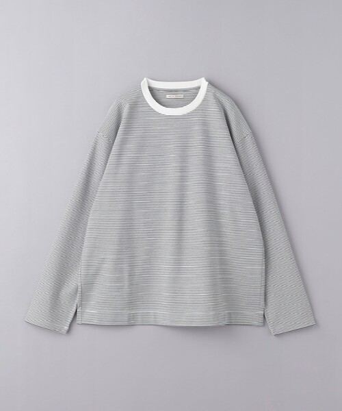 UNITED ARROWS(ユナイテッドアローズ)の「ポンチ ロングスリーブ ボーダーTシャツ -抗菌防臭-(Tシャツ/カットソー・メンズ・ブラック/ロイヤルブルー・XL/M/L/S)」の15枚目の写真