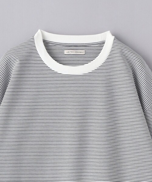 UNITED ARROWS(ユナイテッドアローズ)の「ポンチ ロングスリーブ ボーダーTシャツ -抗菌防臭-(Tシャツ/カットソー・メンズ・ブラック/ロイヤルブルー・XL/M/L/S)」の17枚目の写真