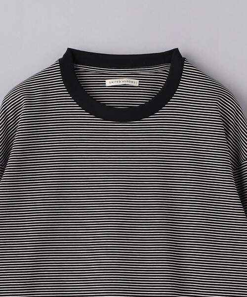 UNITED ARROWS(ユナイテッドアローズ)の「ポンチ ロングスリーブ ボーダーTシャツ -抗菌防臭-(Tシャツ/カットソー・メンズ・ブラック/ロイヤルブルー・XL/M/L/S)」の22枚目の写真