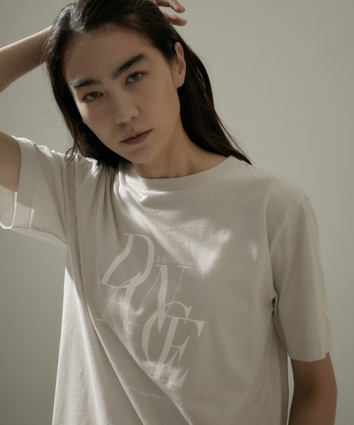 AMERICANA（アメリカーナ）の「[24SS]【Americana for SALON】別注DANCE TEE/ロゴTシャツ（Tシャツ/カットソー・レディース・ブラウン系その他/ホワイト/グレー系その他・FREE）」の8枚目の写真