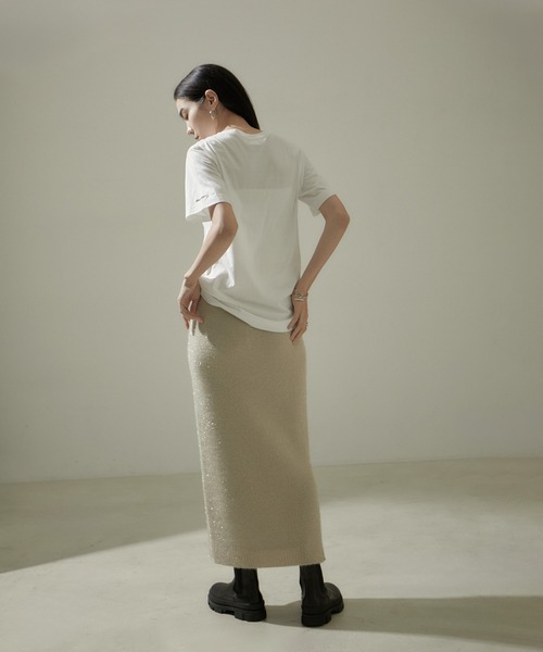 AMERICANA（アメリカーナ）の「[24SS]【Americana for SALON】別注DANCE TEE/ロゴTシャツ（Tシャツ/カットソー・レディース・ブラウン系その他/ホワイト/グレー系その他・FREE）」の9枚目の写真