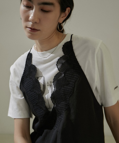 AMERICANA（アメリカーナ）の「[24SS]【Americana for SALON】別注DANCE TEE/ロゴTシャツ（Tシャツ/カットソー・レディース・ブラウン系その他/ホワイト/グレー系その他・FREE）」の12枚目の写真