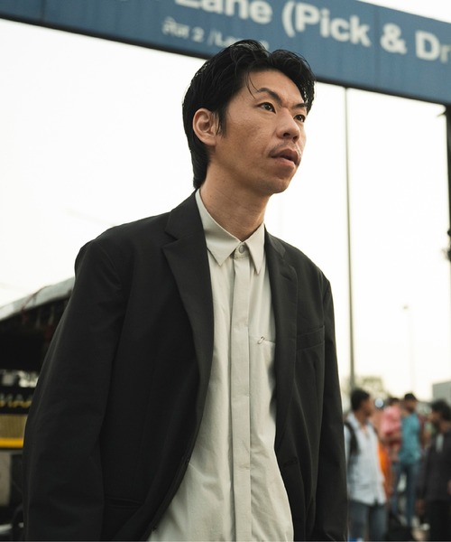 DUNLOP REFINED(ダンロップリファインド)の「【DUNLOP REFINED】MULTIFUNCTIONAL SILENT SHIRT(シャツ/ブラウス・メンズ・チャコール/ブラック/グレー系・L/XL/M)」の19枚目の写真